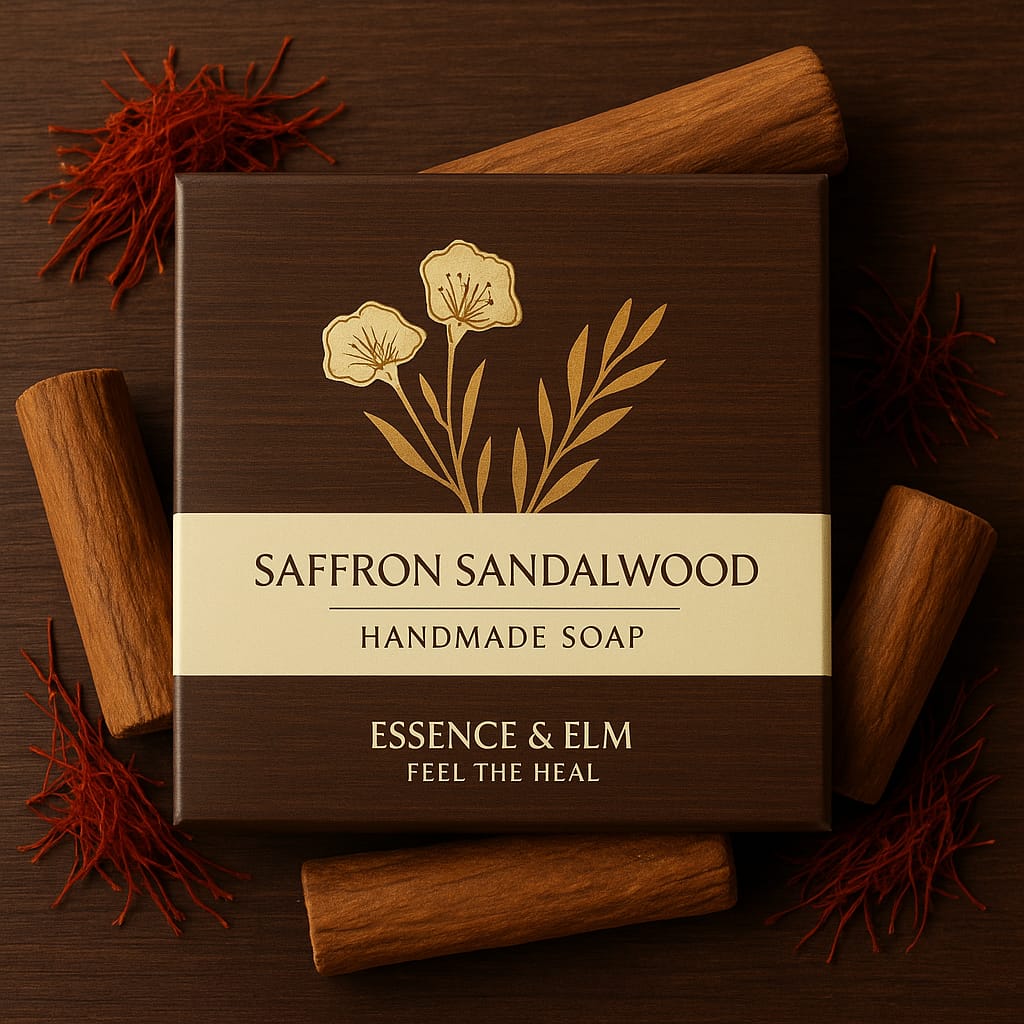 Saffron Sandalwood cold processed soap
